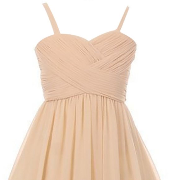 Little Toddler Dress Chiffon Pageant Easter Wedding Pageant Girl Dress Ivory 4 - Picture 3 of 9